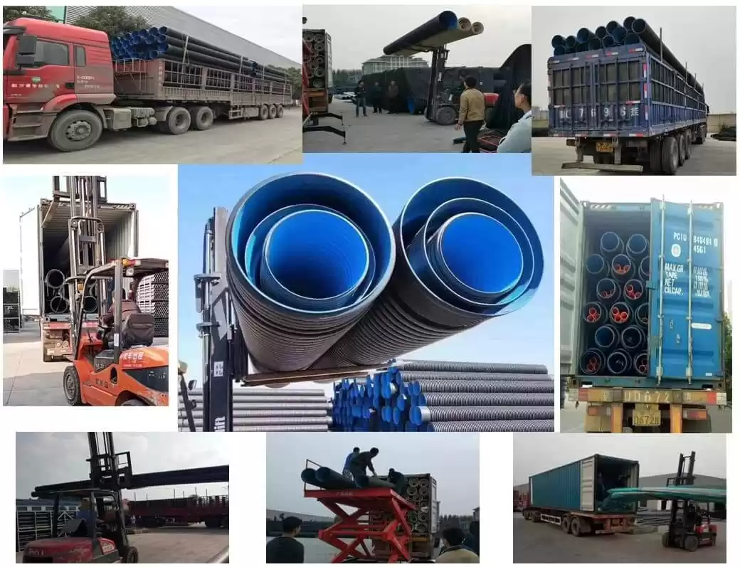 HDPE 110mm Underground Perforated Corrugated Drainage Pipe Factory