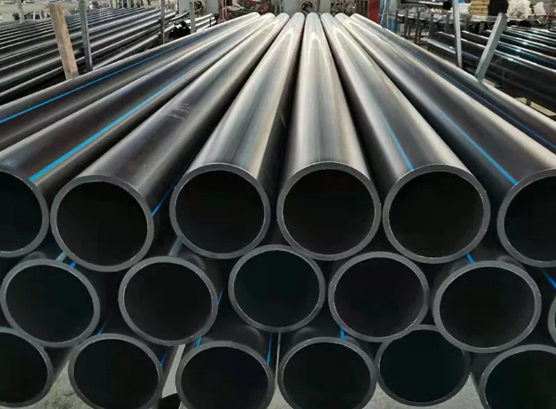 HDPE Pipe (Poly Pipe) In Black/Blue Color For Water Supply